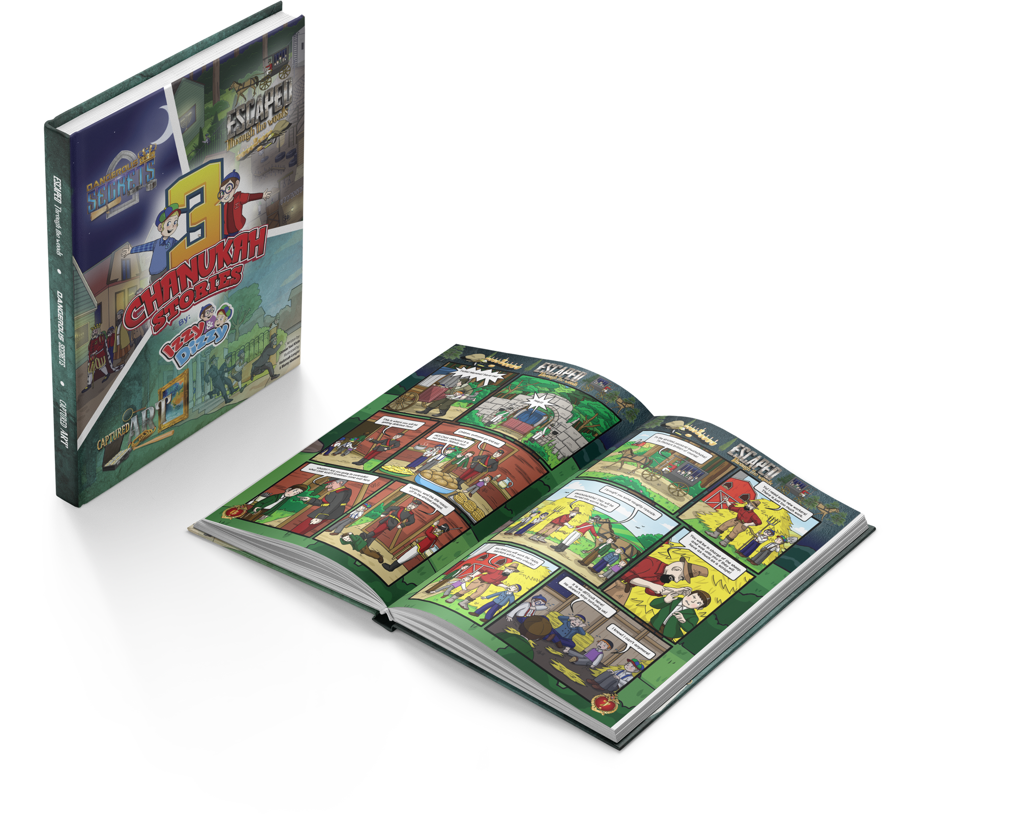 3 Story Chanukah Comic Book - Yiddish — Judaica Square