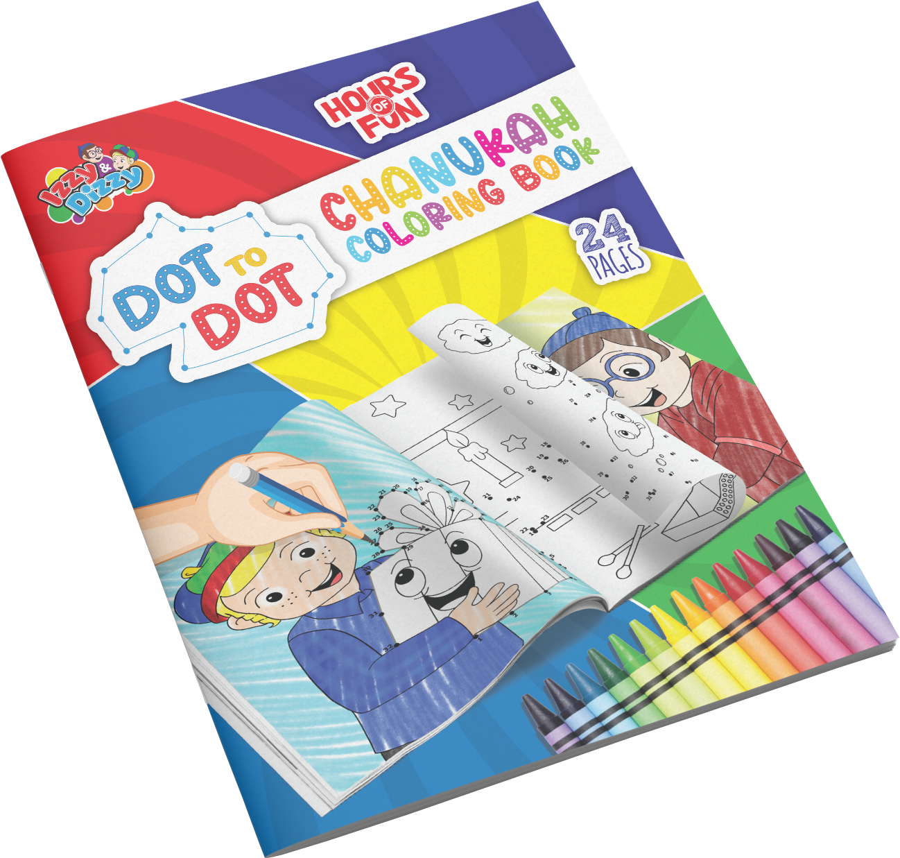 Chanukah Dot-to-Dot Coloring Book — Judaica Square