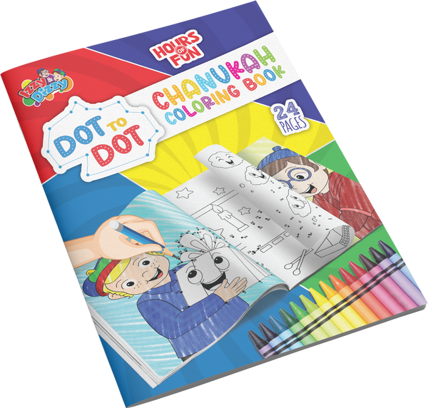 Chanukah Dot-to-Dot Coloring Book — Judaica Square