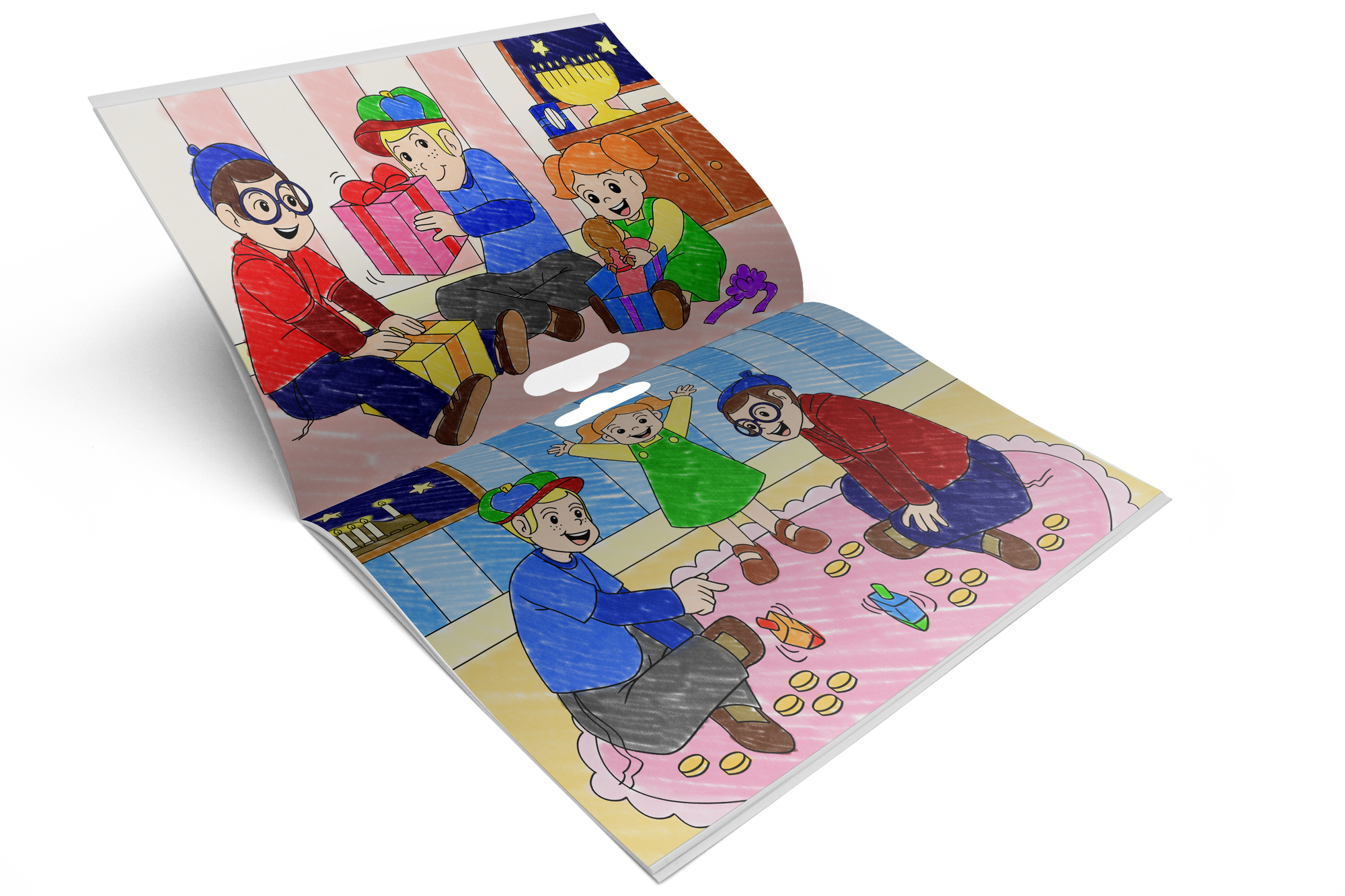 Jumbo Chanukah Coloring Book — Judaica Square