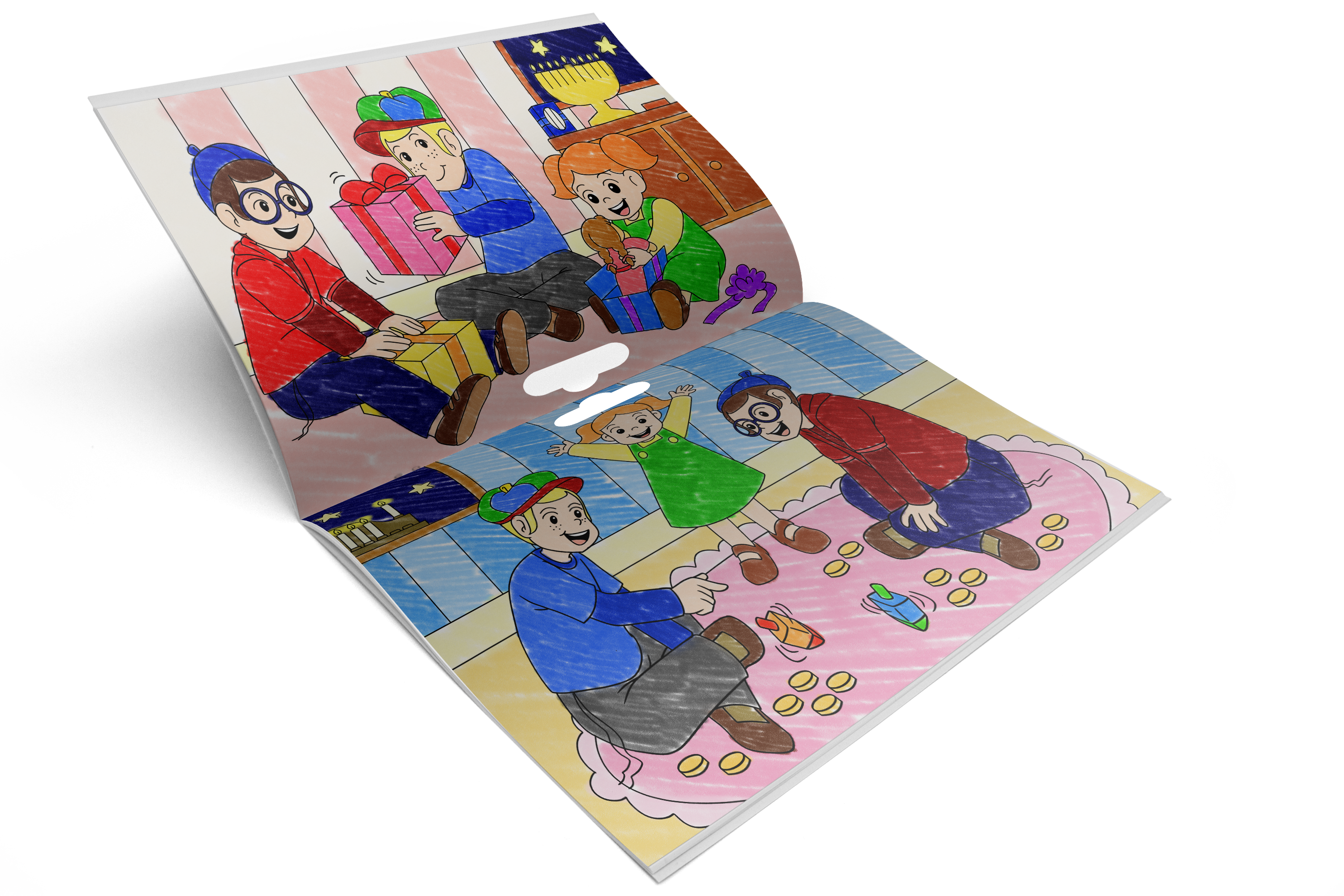 Jumbo Chanukah Coloring Book — Judaica Square
