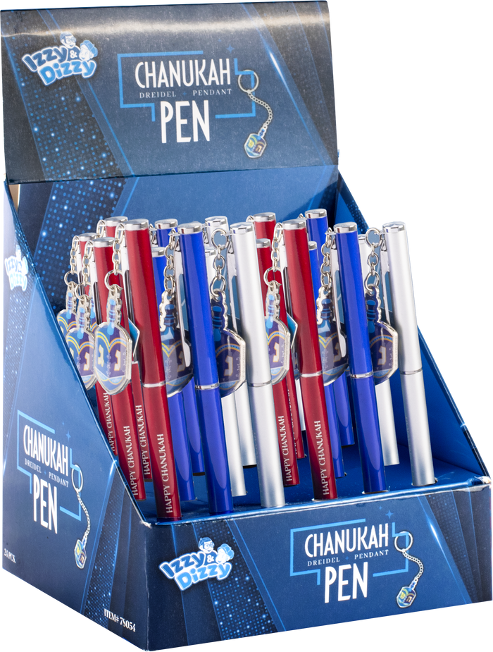 Dreidel Pendant Pen — dreidel-shaped pen worn as a pendant | Judaica Square Lakewood