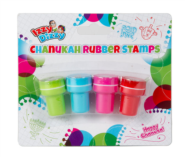 Chanukah Rubber Stamps 4pk. — Judaica Square