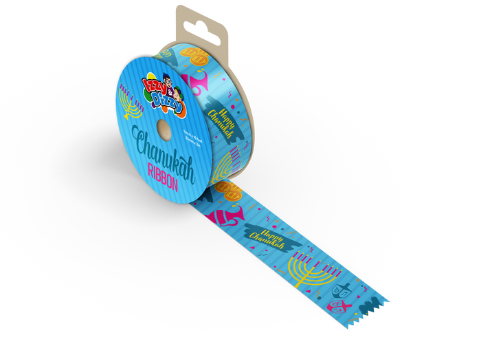 Chanukah Ribbon 2.5cm — Judaica Square