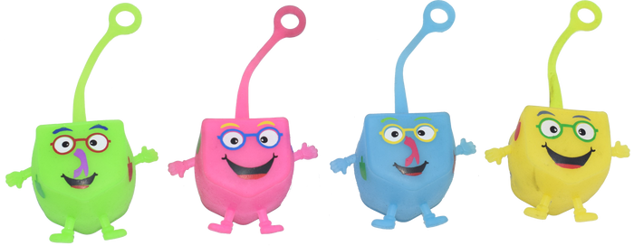 Squishy Light-Up Dreidel — soft glowing dreidel toy | Judaica Square Lakewood