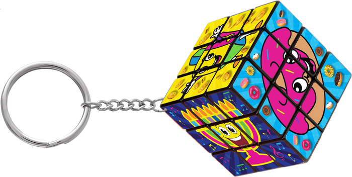 Chanukah Magic Cube Small — compact twisting cube puzzle with Chanukah faces | Judaica Square Lakewood
