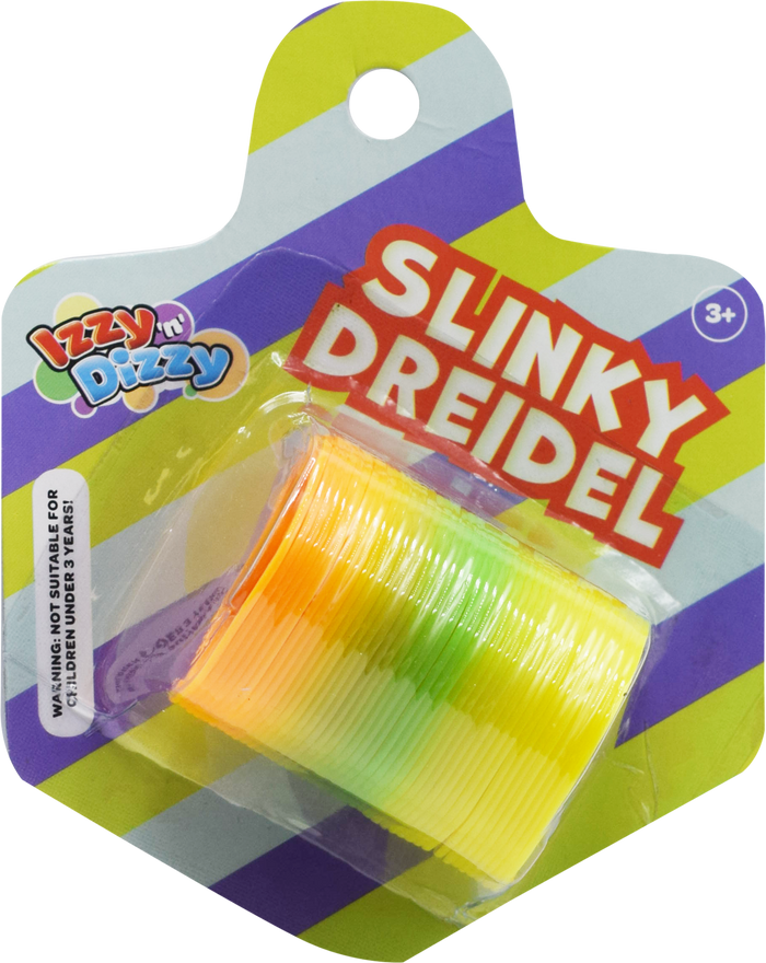 Dreidel-Shaped Slinky — coiled spring toy in a dreidel silhouette | Judaica Square Lakewood