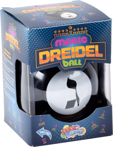 Magic Dreidel Ball — rounded dreidel toy spinning on a floor | Judaica Square Lakewood