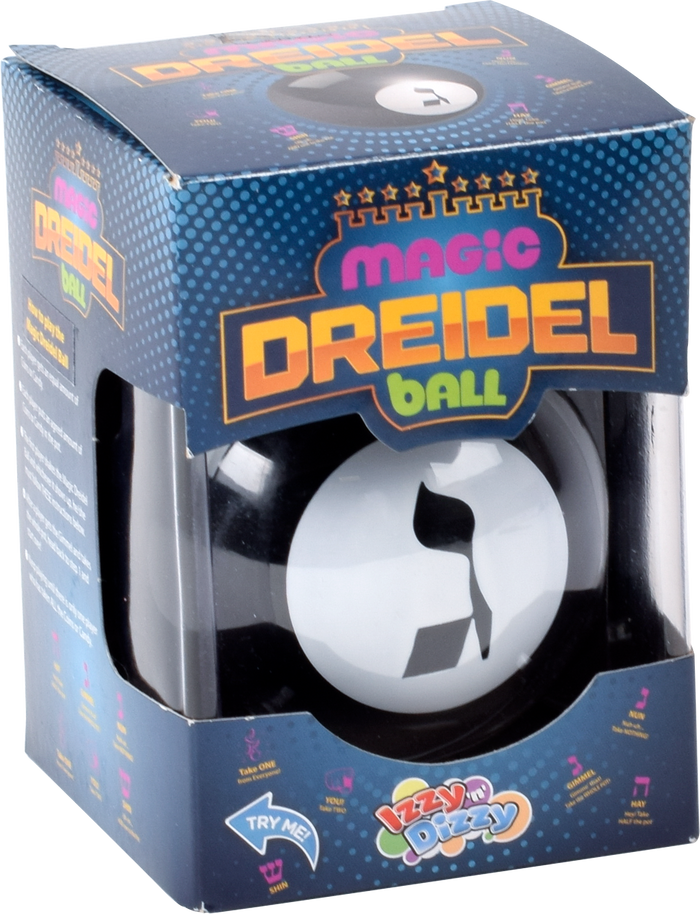 Magic Dreidel Ball — rounded dreidel toy spinning on a floor | Judaica Square Lakewood