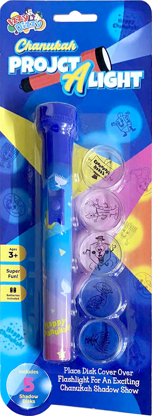 Chanukah Flashlight — small handheld light-up favor | Judaica Square Lakewood