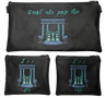 Prestige Leather Chabad Bar Mitzvah Set — Bais Hamikdash & 770 Design, Classic Collection (780B-BK)