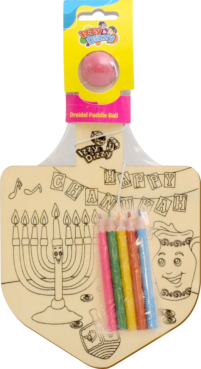 Dreidel Paddle Toy — handheld dreidel-themed paddle for children | Judaica Square Lakewood