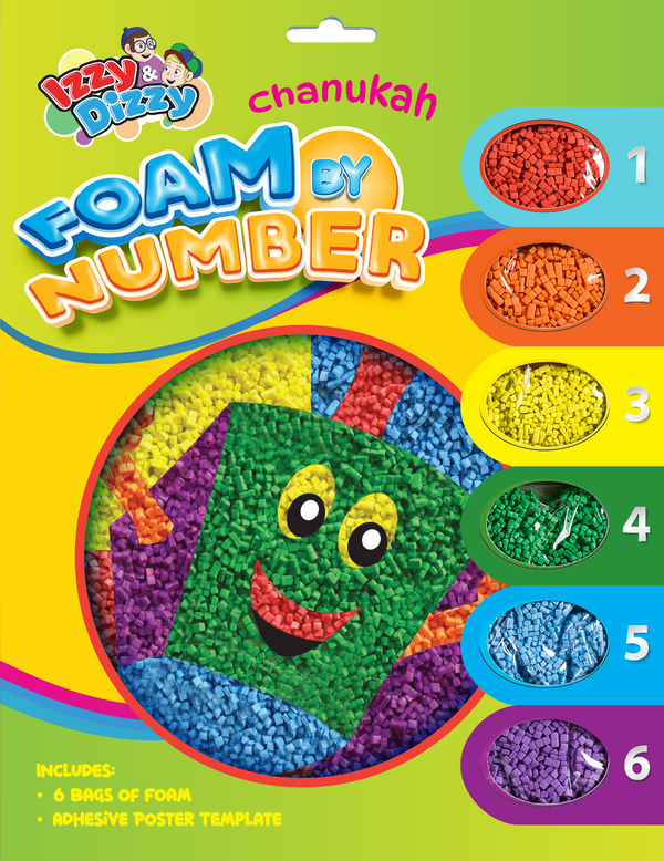 Chanukah Foam by Numbers Kit — Judaica Square