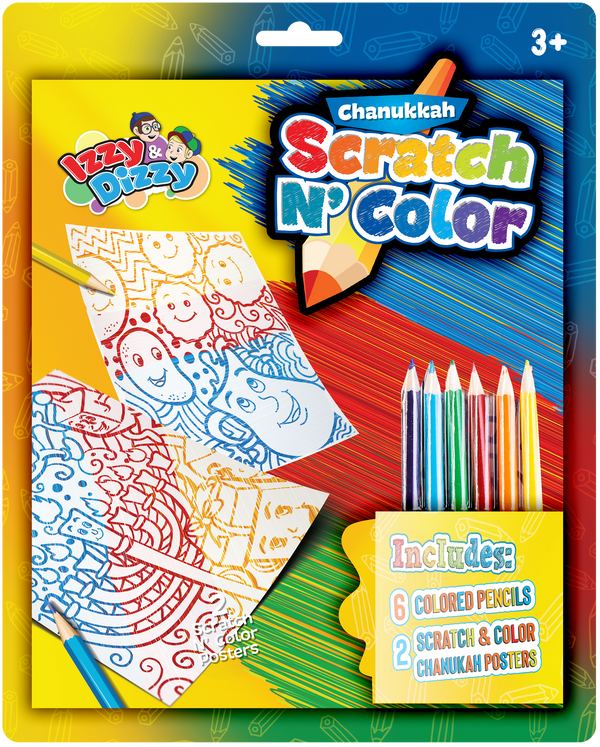 Chanukah Scratch N Color — Judaica Square