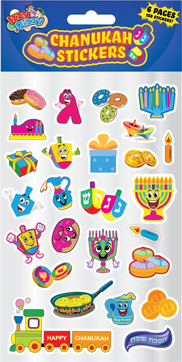 Chanukah Stickers — Judaica Square