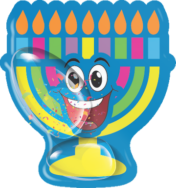 Chanukah Water Stickers — Chanukah water transfer stickers being pressed onto paper | Judaica Square Lakewood