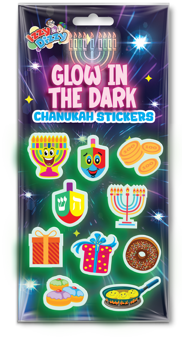 Chanukah Glow-in-the-Dark Stickers — Judaica Square