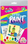 Water Paint Chanukah Activity Set — child's brush lifting color from a Chanukah page | Judaica Square Lakewood