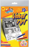 Velvet Art Chanukah Coloring Kit — flocked velvet sheet with Chanukah artwork | Judaica Square Lakewood