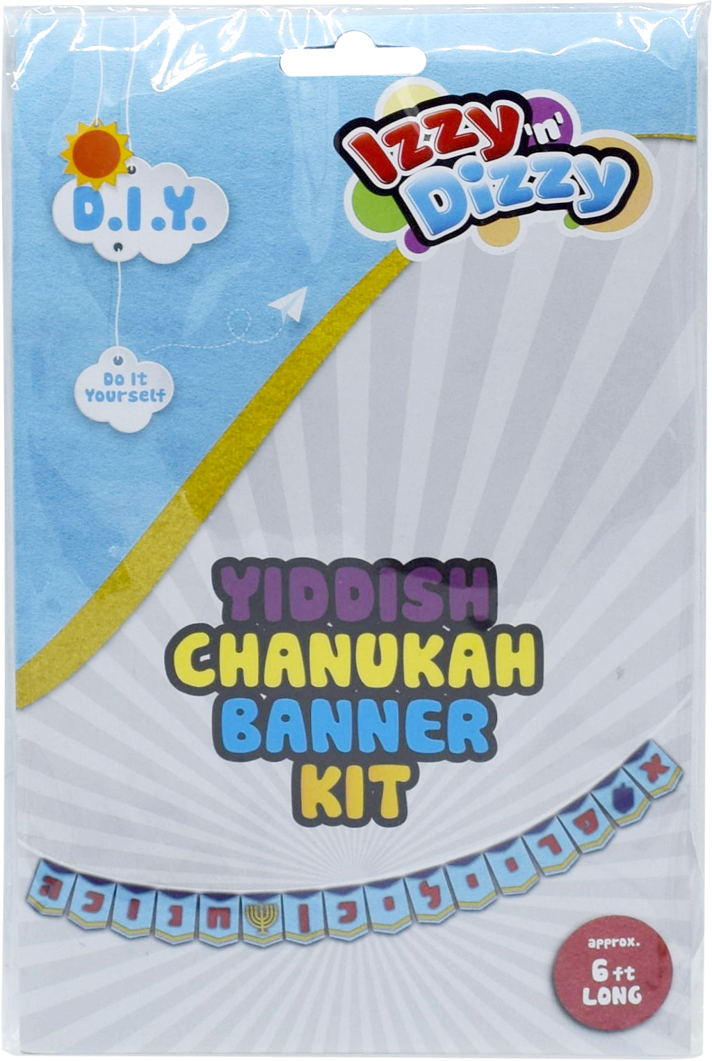 Chanukah Banner Kit - Yidish — Judaica Square