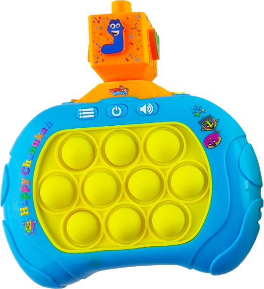 Spinning Dreidel Pop Toy — dreidel-shaped push-pop bubble fidget | Judaica Square Lakewood