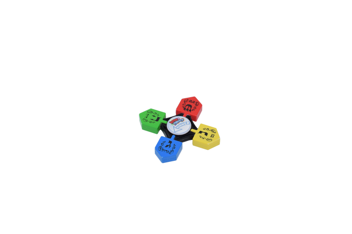 Multicolor Dreidel Spinners — several spinner dreidels in different bright colors | Judaica Square Lakewood