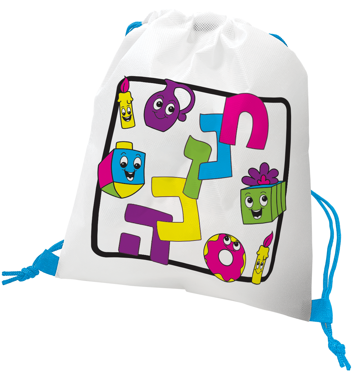 Color-In Drawstring Bag — Judaica Square
