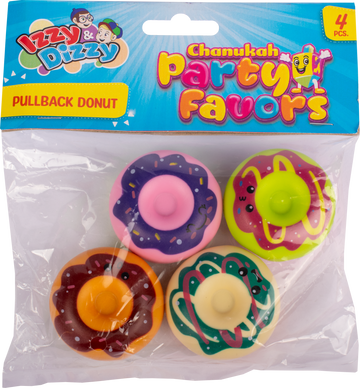 Pull-Back Donut — doughnut-shaped Chanukah pull-back toy | Judaica Square Lakewood