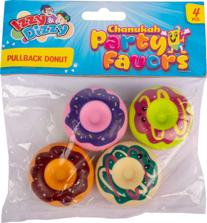 Pull-Back Donut — doughnut-shaped Chanukah pull-back toy | Judaica Square Lakewood