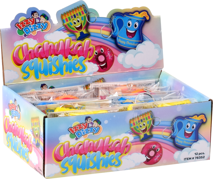 Squishy Chanukah Keychain — Soft Squeeze Chanukah Keychain