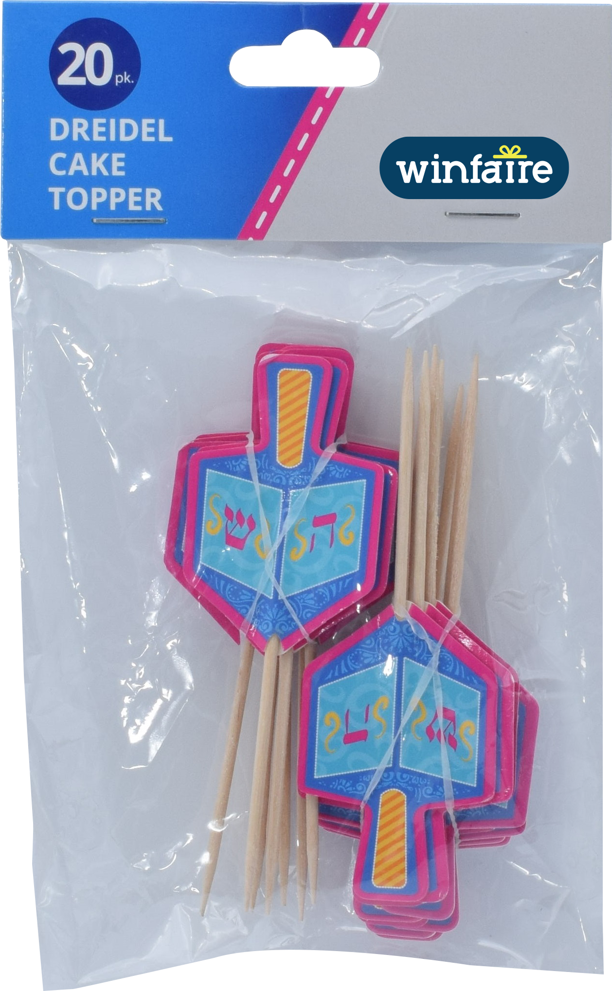 20pk. Chanukah Cake Toppers — Judaica Square