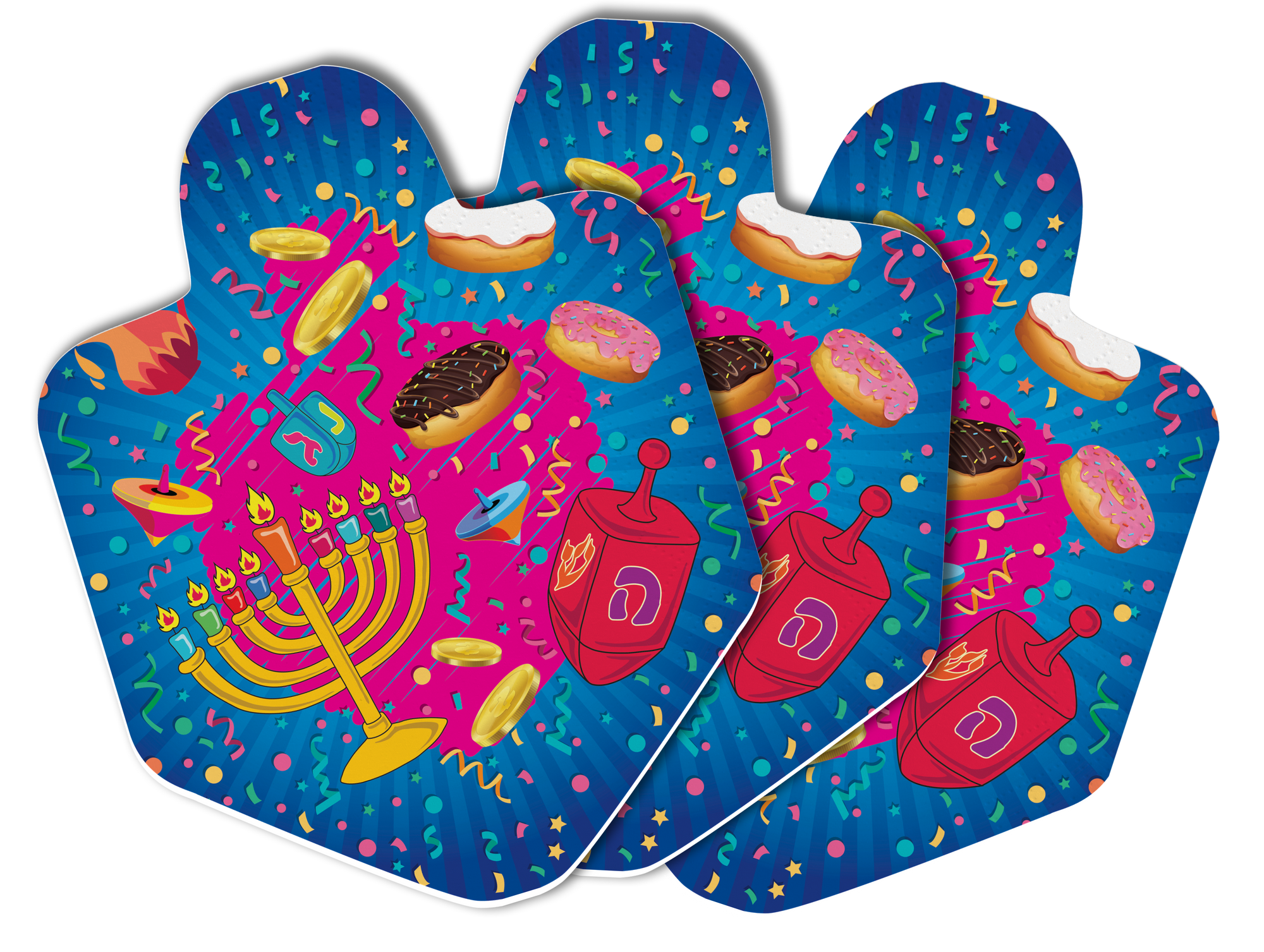 10pk Dreidel Shaped Napkins — Judaica Square