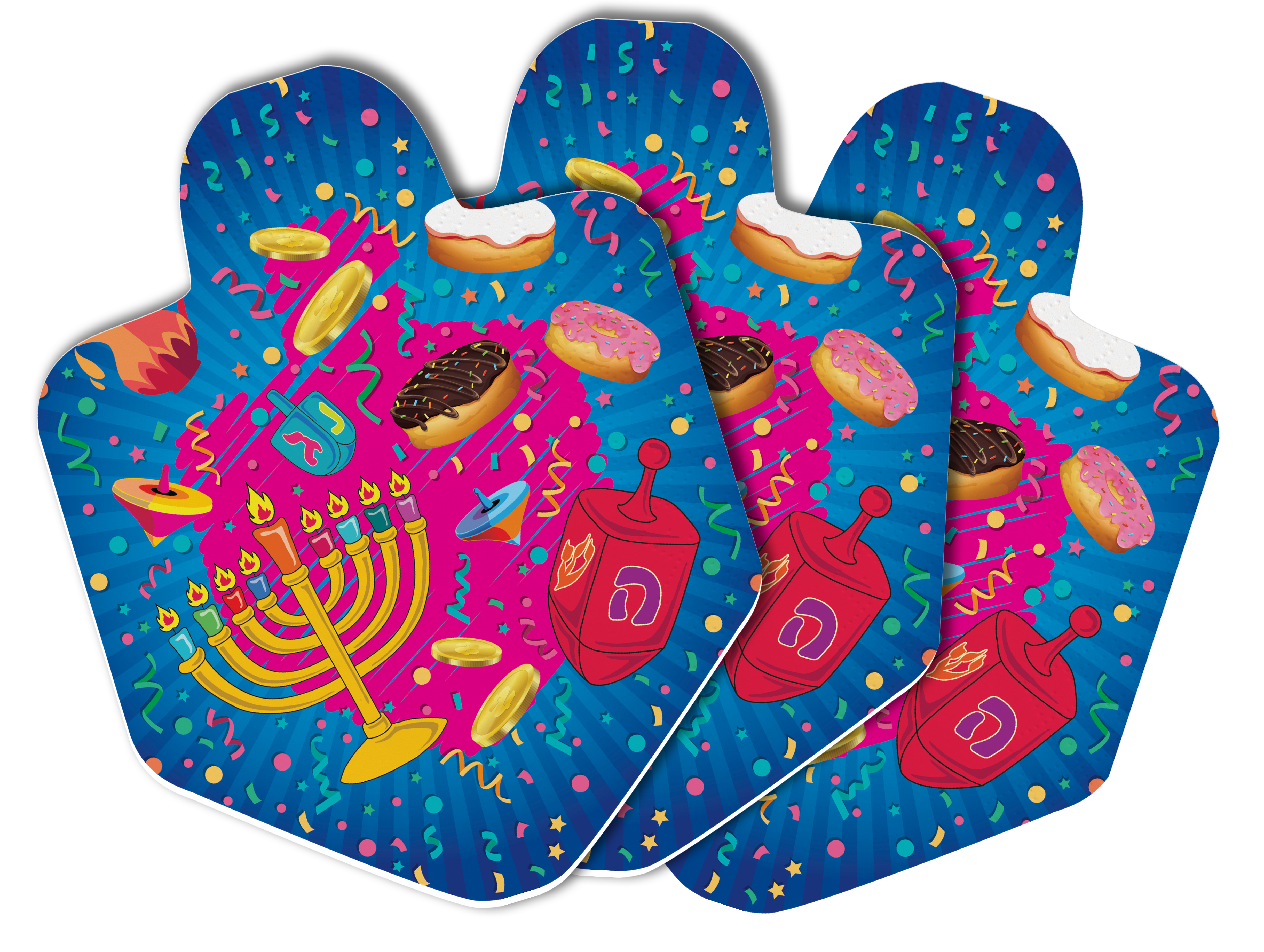 10pk Dreidel Shaped Napkins — Judaica Square