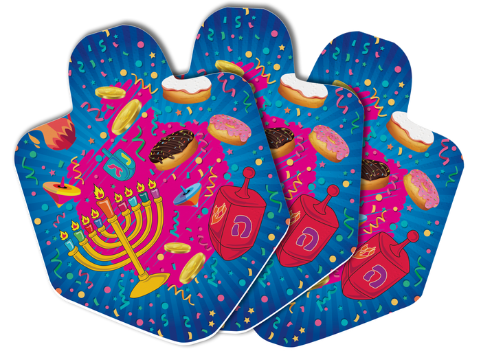 10pk Dreidel Shaped Napkins — Judaica Square
