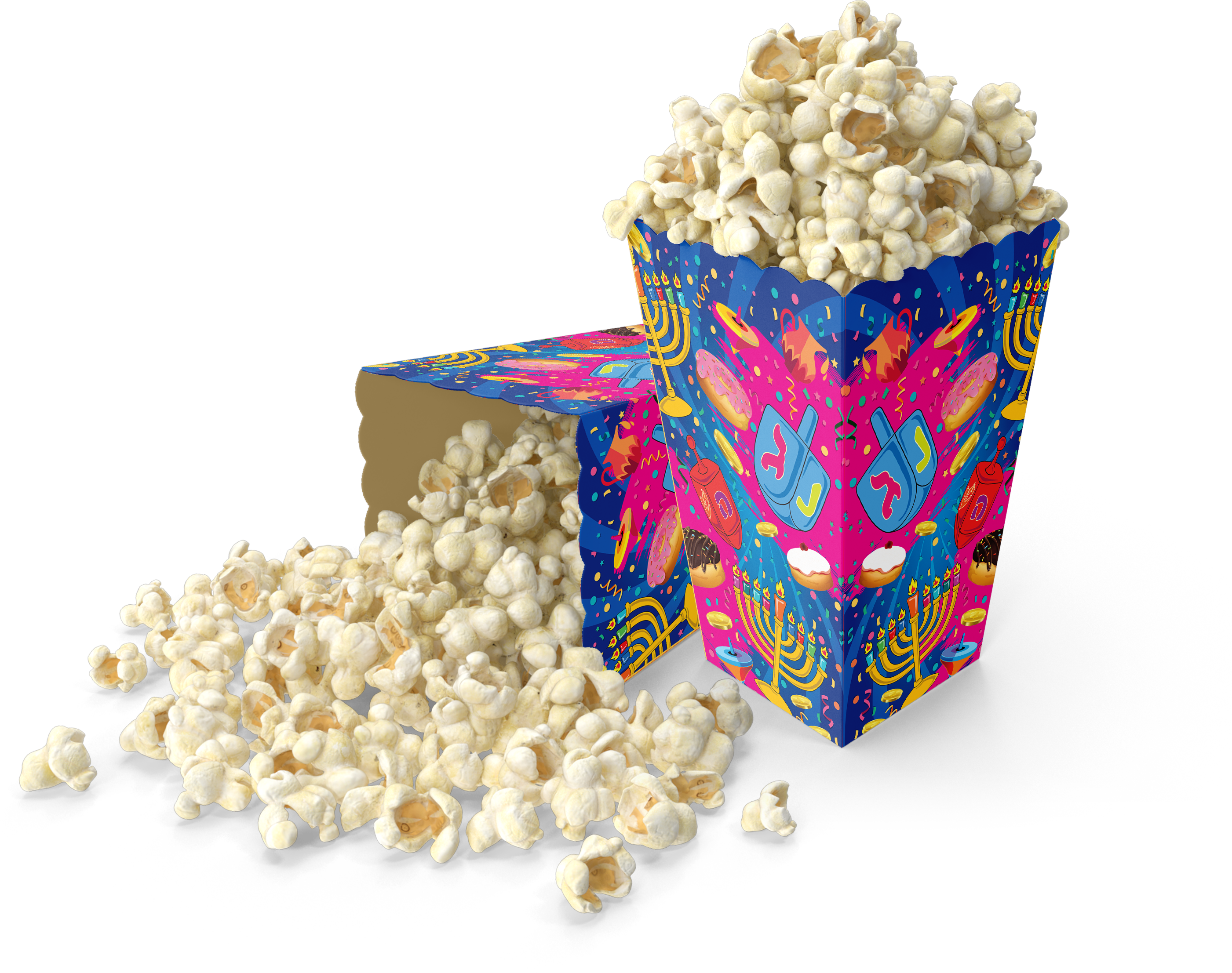 Chanukah Popcorn Box — Judaica Square