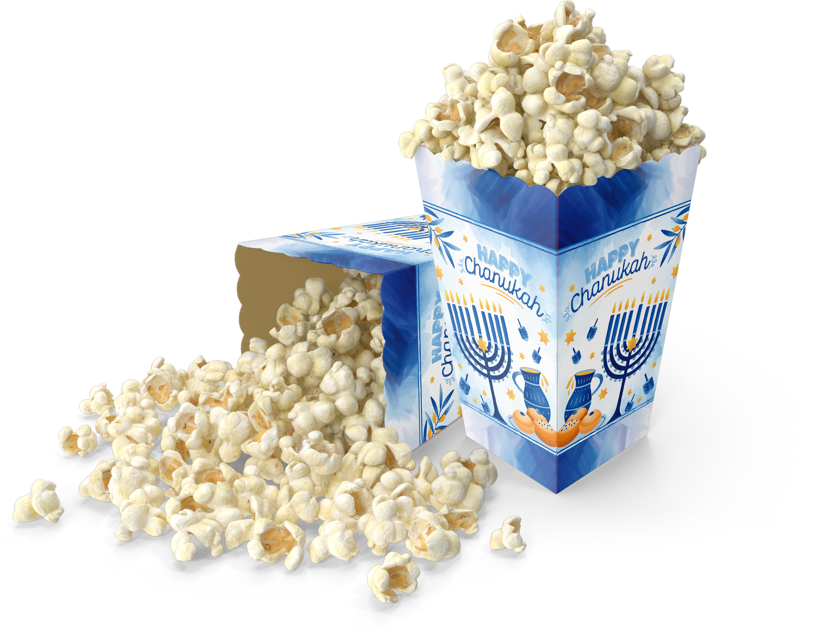 Chanukah Popcorn Box — Judaica Square