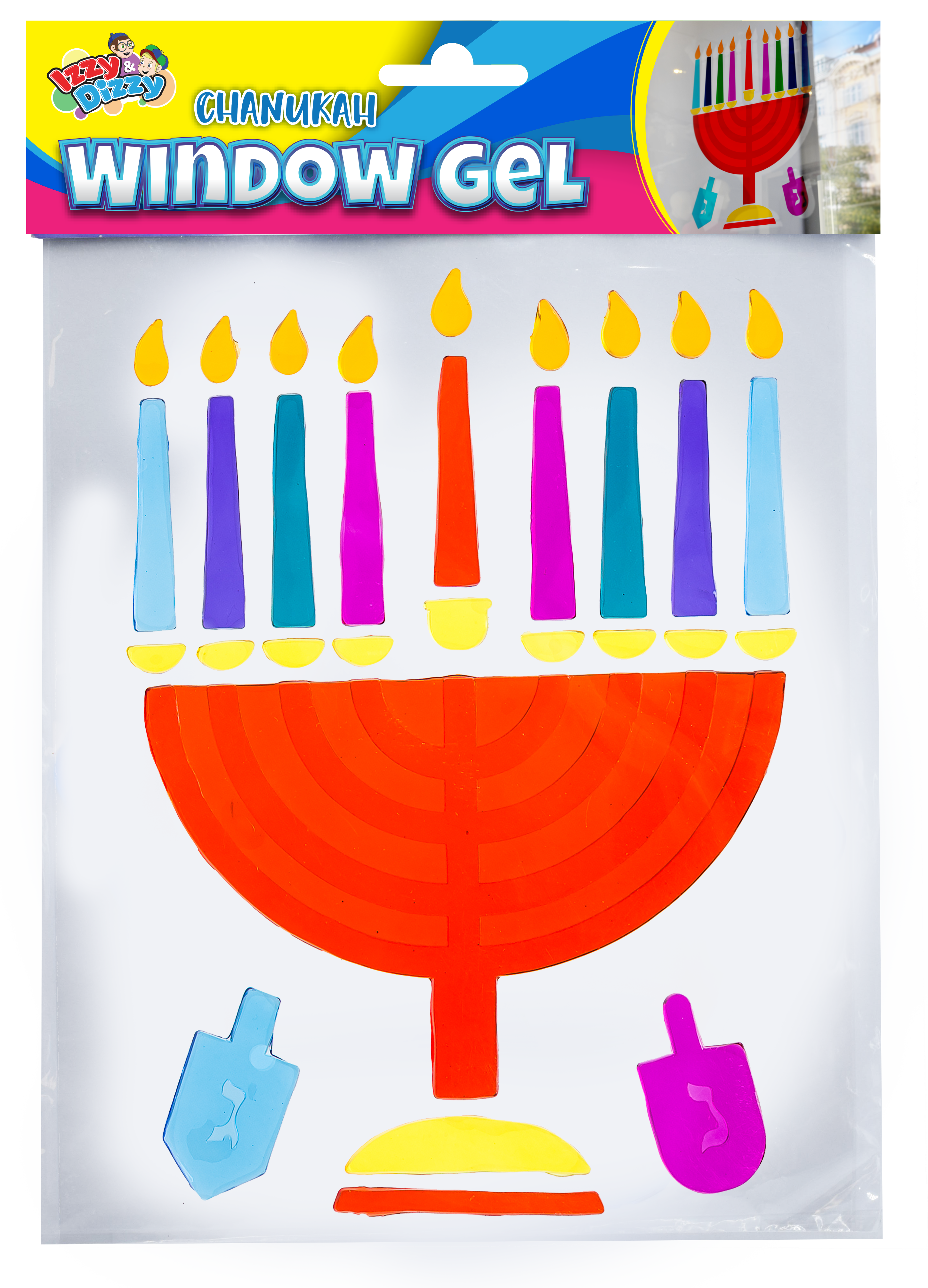 Menorah Window Gel — Judaica Square