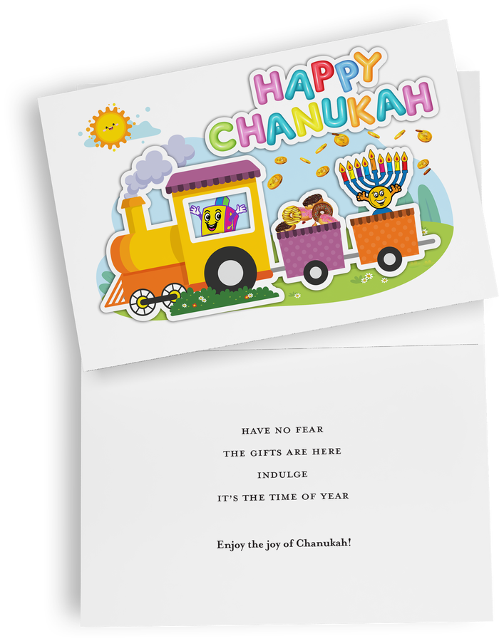 Chanukah Greeting Cards 4x6 NM78485 — Chanukah card design in the small size | Judaica Square Lakewood