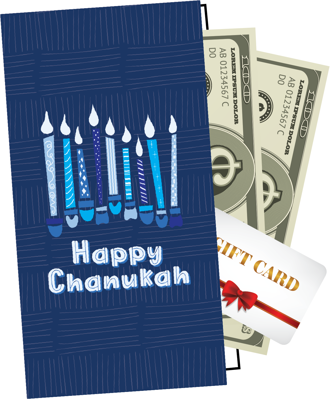 Money Card & Envelope Set 3.25" X 6" — Judaica Square