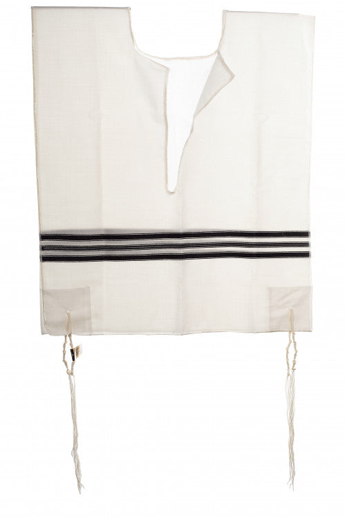 Wool Adult  1 Hole Keshiras Ashkenaz Tzitzis - Stain Proof - Image 8