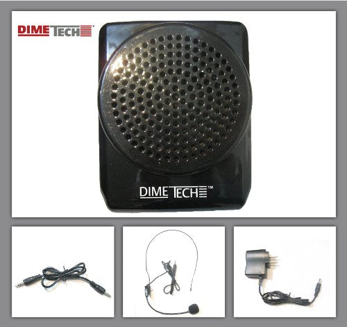 DimeTech Rechargeable Voice Amplifier with Headset Mic & Belt Clip — teacher, view 7 | Judaica Square Lakewood