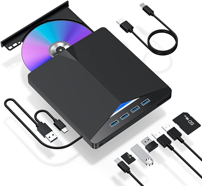 7 in 1 External DVD drive — Jewish music DVD | Judaica Square Lakewood