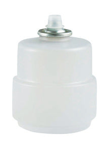 80-Hour Lamp Oil Bottle — tall clear refill bottle of lamp oil with sealed cap | Judaica Square Lakewood