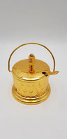 Gold Honey Dish w/Handle (HD-46611G)