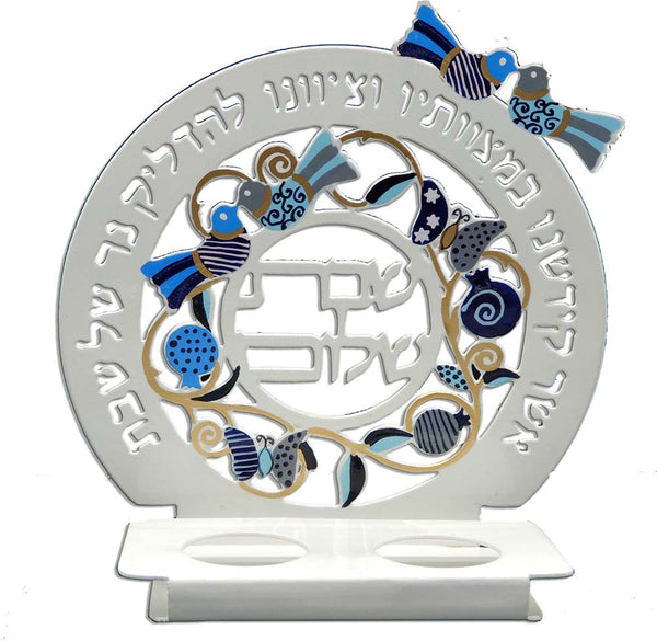 Laser Cut Tealight Holders Bird Design-Blue (CS-HDR8092)