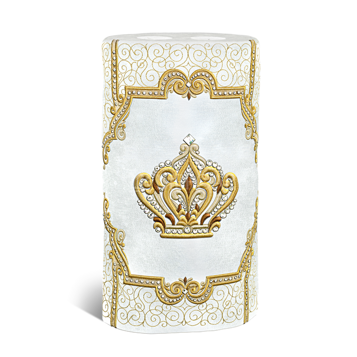 Velvet Torah Mantle - Style #811 - White