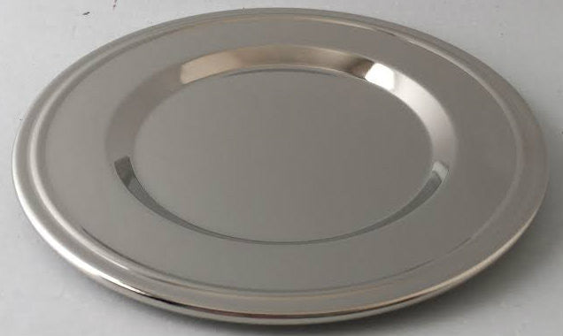 Round Nickel Plate Tray for Kiddush Cup-6 Pack