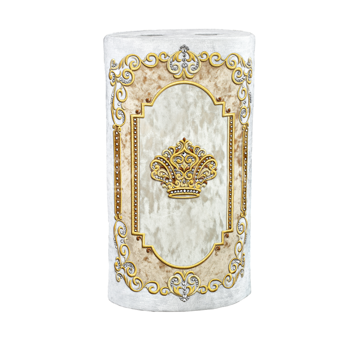 Velvet Torah Mantle #819 - White