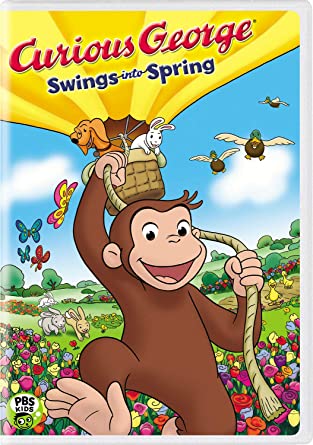 Curious George - Swings into Spring (DVD) — Jewish music DVD | Judaica Square Lakewood