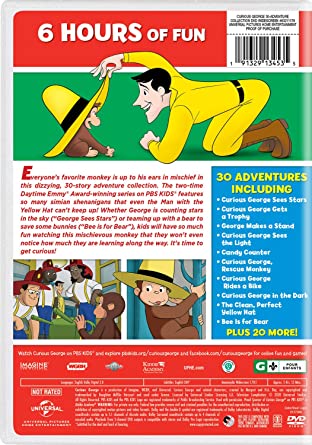 Curious George - 30-Adventure Collection (DVD) — Jewish music DVD | Judaica Square Lakewood